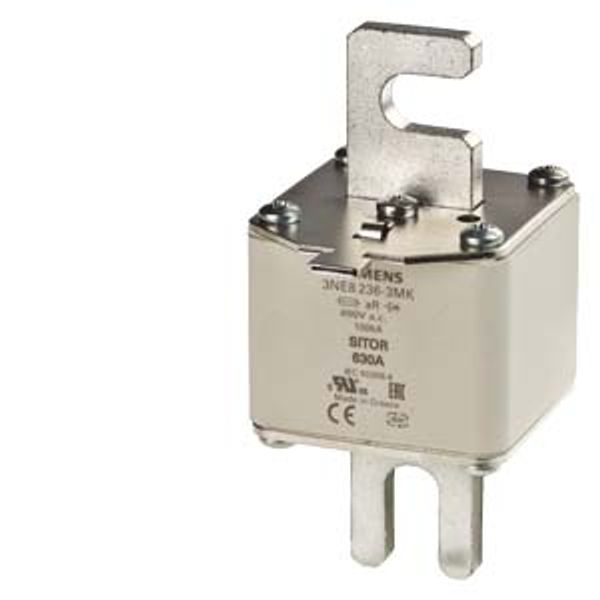 SITOR fuse link, with slotted blade contacts, NH1, In: 100 A, aR image 1