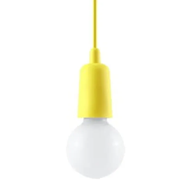 HANGING LAMP DIEGO 1 YELLOW E27 1X60W IP20 image 1