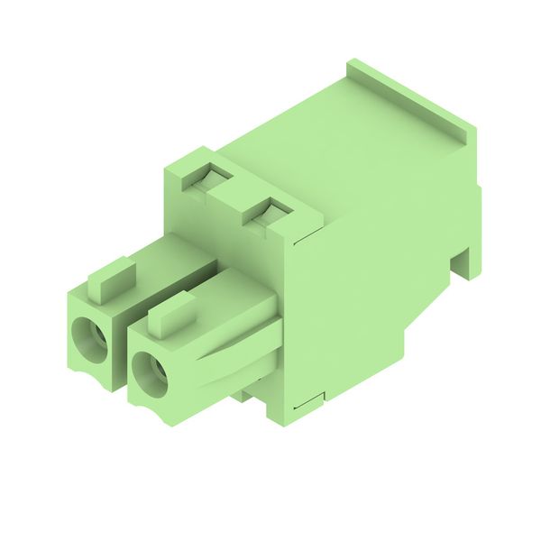 PCB plug-in connector, female plug, 3.81 mm, Number of poles: 2, 270°, Clamping yoke connection, Clamping range, max. : 1.5 mm², Box image 4