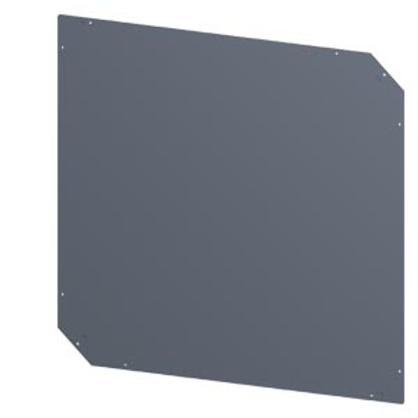 SIVACON, roof, for corner cubicle, IP55, D: 1000 mm, zinc-plated image 1
