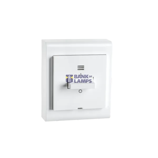 SWITCH W/ LIGHT SURFACE MOUNTED 2-POLE WHITE 6-PACK image 1