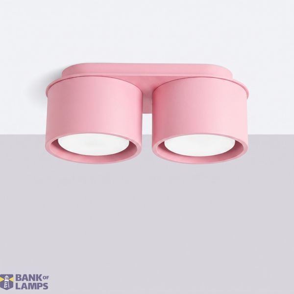 Ceiling lamp MODO 2 pink Gx53 image 2