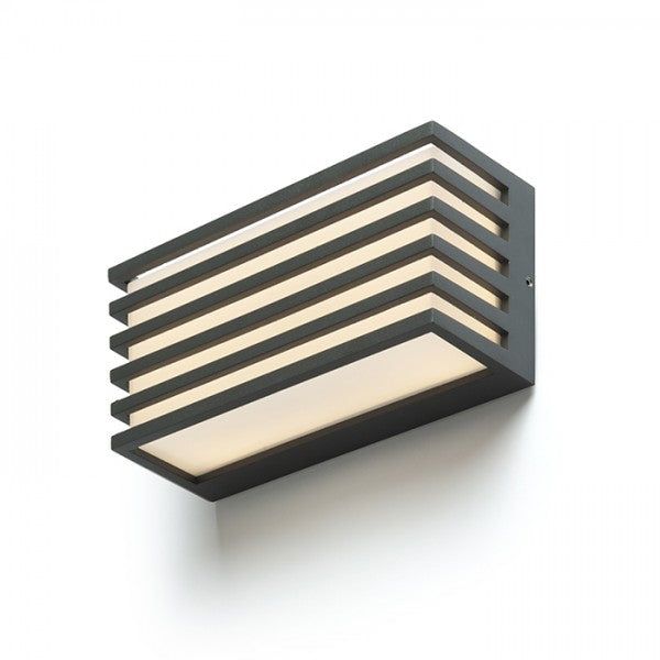 CLAIRE 21 wall anthracite grey frosted acrylic 230V LED 9W IP54 3000K image 1