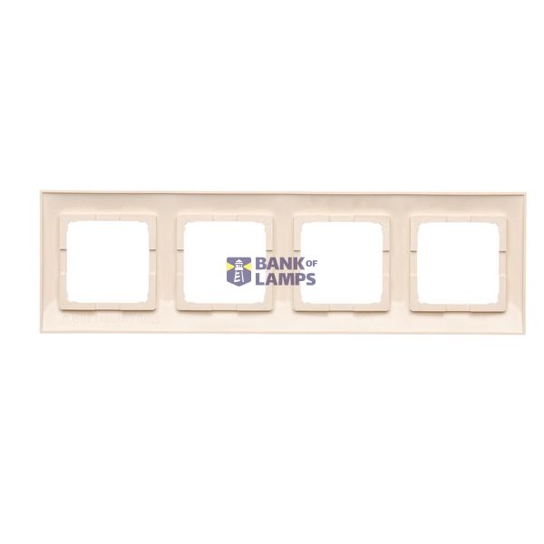 Single socket outlet with earthing, 16A, cream white/electro white image 1