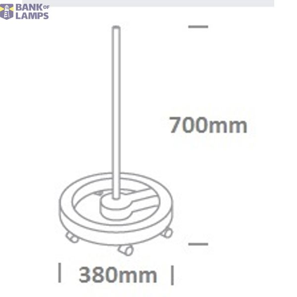 WHITE FLOOR STAND FOR 61066 image 2