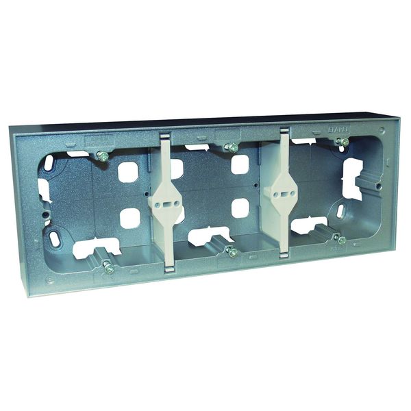LOGUS 90 SERIES TRIPLE SURFACE MOUNT BOX ALUM image 1