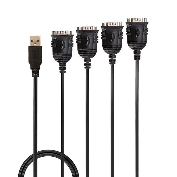 USB to 4 Port Serial Converter Flexible connection of 4 serial devices to a USB Type A computer image 2