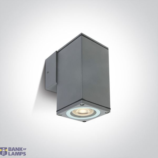 GREY WALL GU10 10w IP54 100-240V image 1