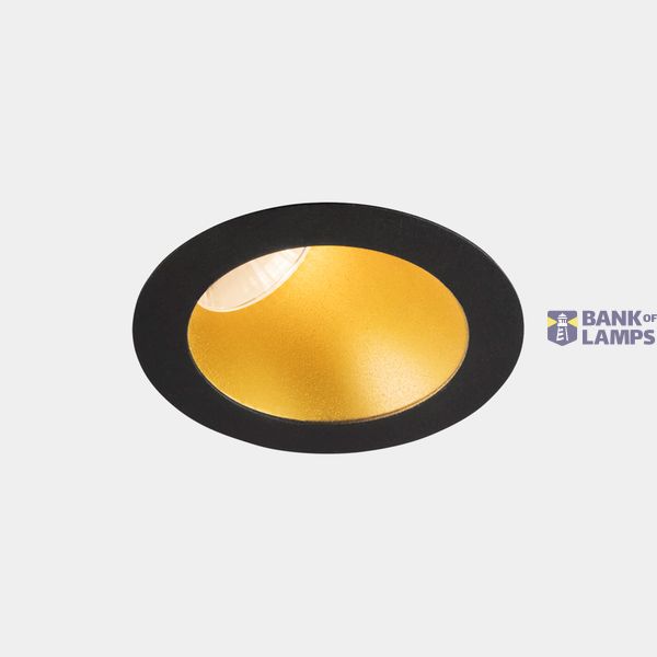 Downlight Play Deco Asymmetrical Round Fixed Emergency 11.9W LED neutral-white 4000K CRI 90 33.3º ON-OFF Black/Gold IP54 1091lm image 1