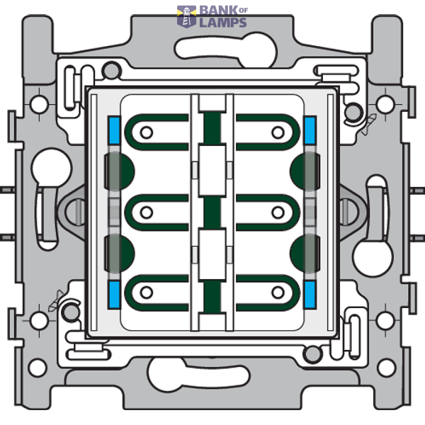 Twofold faceplate, vertical 71 mm centre distance, for 2 Niko Toggle s image 5