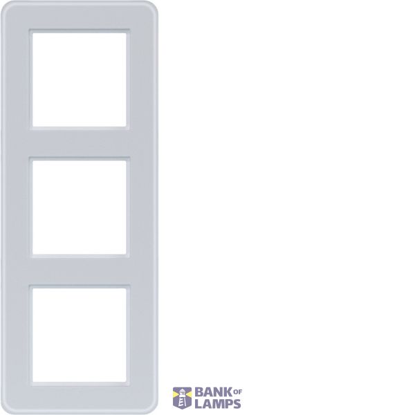 Triple cover frame, C.8, light white matte glass image 1