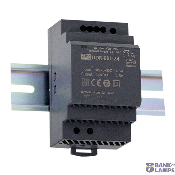 DDR-60G-5 DC/DC Converter 9-36V:5V 10.8A 54W, MEAN WELL image 1