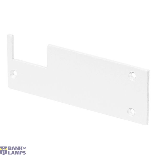 GLENOS end cap for wall bracket profile,matt white,2 pcs. image 1