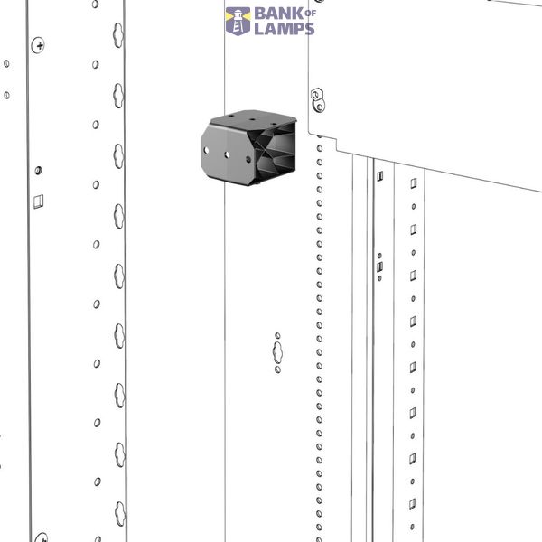 WIRING TRUNKING VERTICAL SUPPORTS - QDX - 4 PIECES image 2