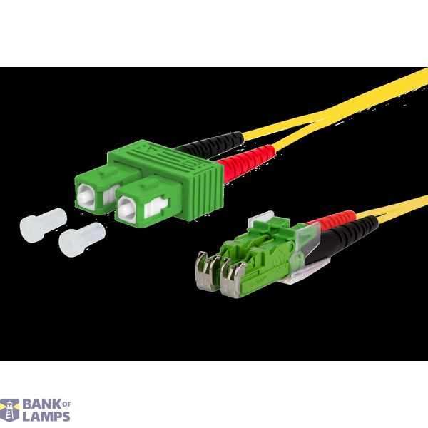 OpDAT patch cord SC-D APC/E2000-D APC OS2, 10.0 m image 2