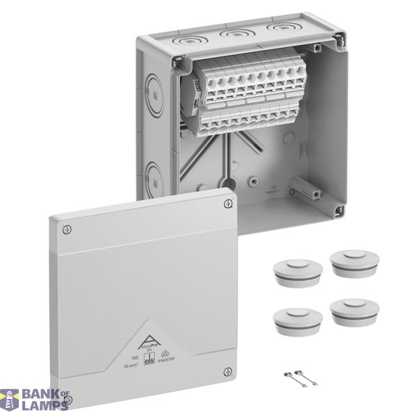 Junction box, Type of protection IP66/IP67/IP69, max. 10², IK09, Protection class II, Ui 690V AC, Ui 690V DC, DLG, DNV, VDE, Halogen free image 1