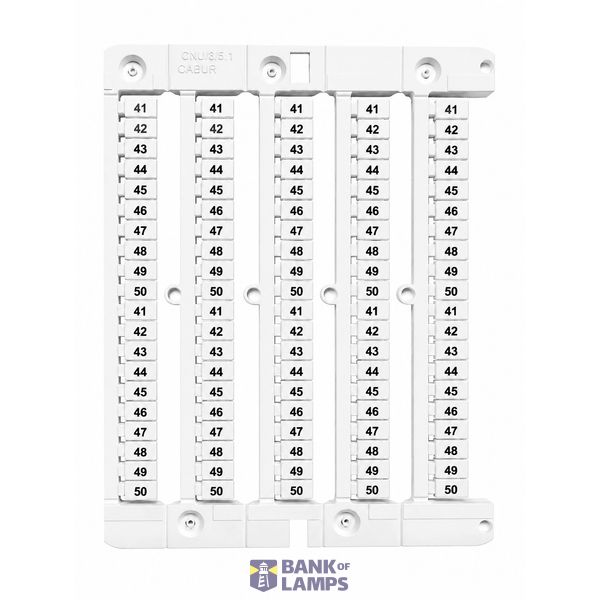 Marking plate with stripes 10 pcs. "41-50" image 1