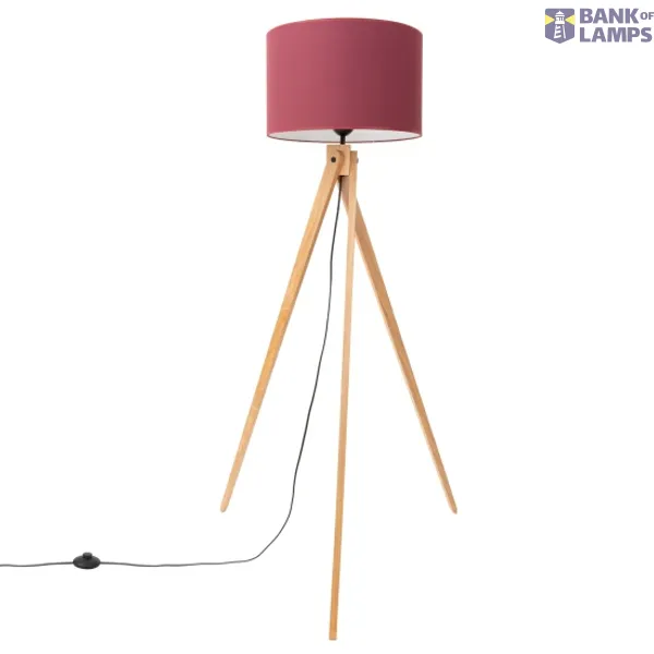 Floor lamp NATT burgundy image 1