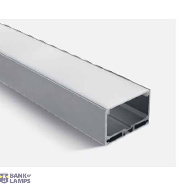 SURFACE PROFILE 2m FOR 40mm STRIPS + PC OPAL DIFF image 1