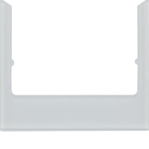 Design frame for KNX Touch Control 3.5", sharp edges, glass, alu image 1