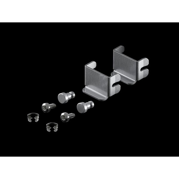Internal latch for side panel, screw-fastened, carbon steel image 1
