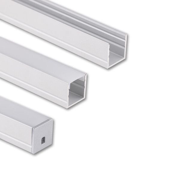 Attached aluminum profile PY 15x15mm without diffuser 1m image 1