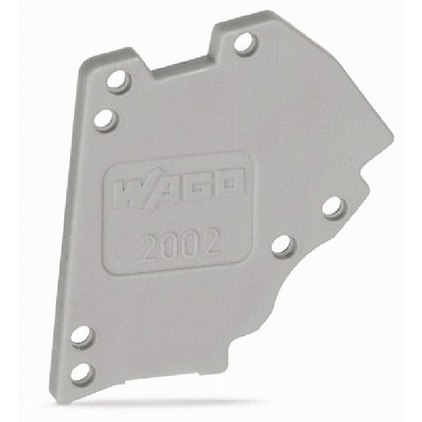End plate for modular TOPJOB®S test plug module gray image 1