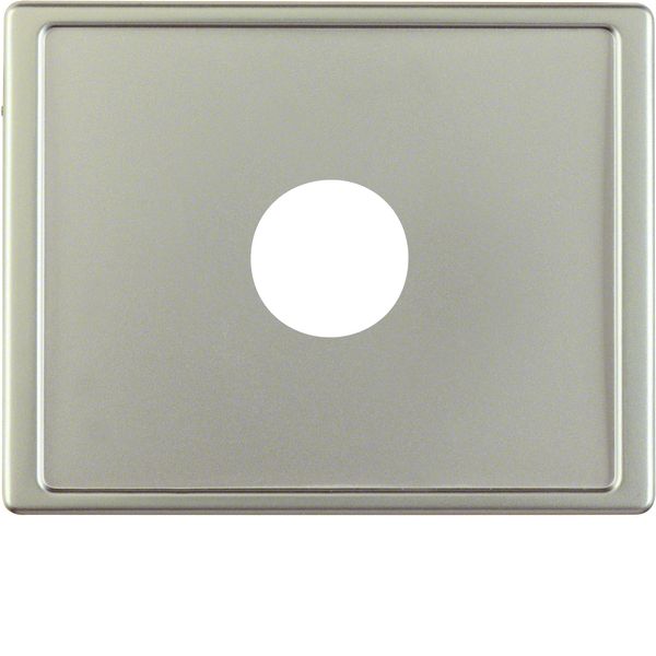 Centre plate plug-in opening f. nurse call systems, arsys, steel matt, image 1
