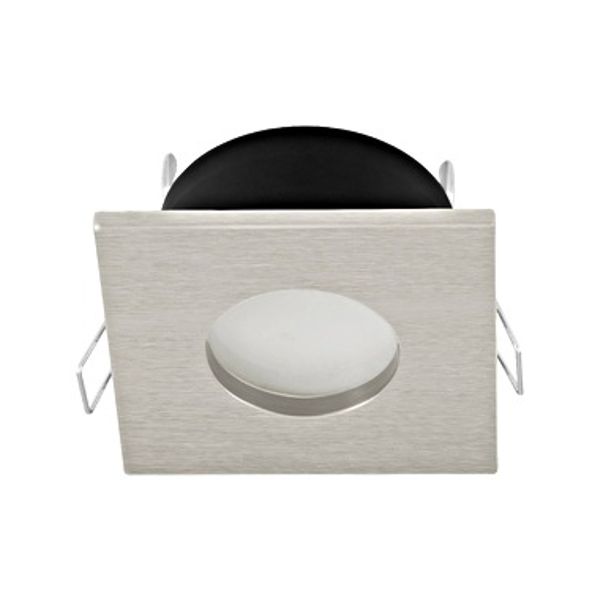 Spotlight housing 83x83 nickel matte/satin 'TEDO IP65' image 1