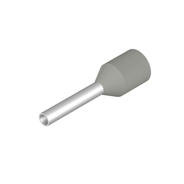 Wire-end ferrule, Standard, 10 mm, 8 mm, grey image 1