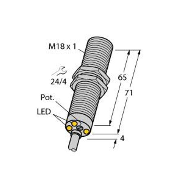 Inductive Sensor Rotation speed monitor   DBI5U-M18E-AP4X3 image 1