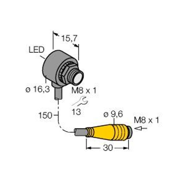 Photoelectric Sensor Opposed Mode Sensor (Emitter/Receiver)   T8RP6RQ image 1