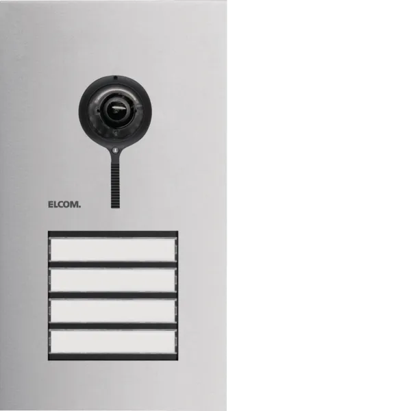 Door station video 4/1 2-wire matt stainless steel ONE for video intercom systems image 1
