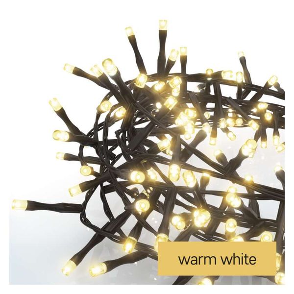 LED Christmas chain – hedgehog, 8 m, outdoor and indoor, warm white, timer image 1