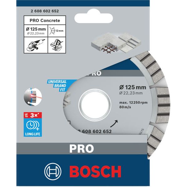 Diamond cutting disc Best for Concrete 125 x 22,23 x 2,2 x 12 mm image 1
