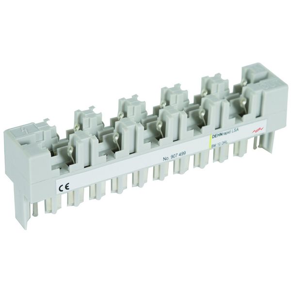 SPD block for gas discharge tube DEHNrapid LSA 10 pairs image 1