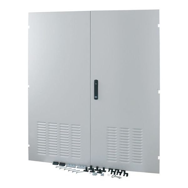 XLSD3D1610 Section door, ventilated IP31, two wings, HxW = 1600 x 1000mm, grey image 6
