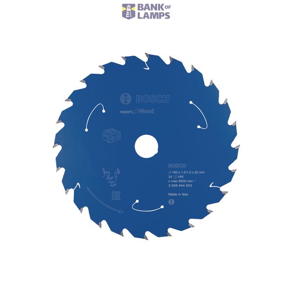 Expert for Wood Circular Saw Blade for Cordless Saws 160x1.5/1x20 T24 image 1