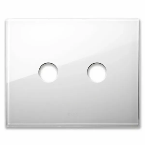NEW STYLE FR PLATE WHITE GLASS 2CON image 1