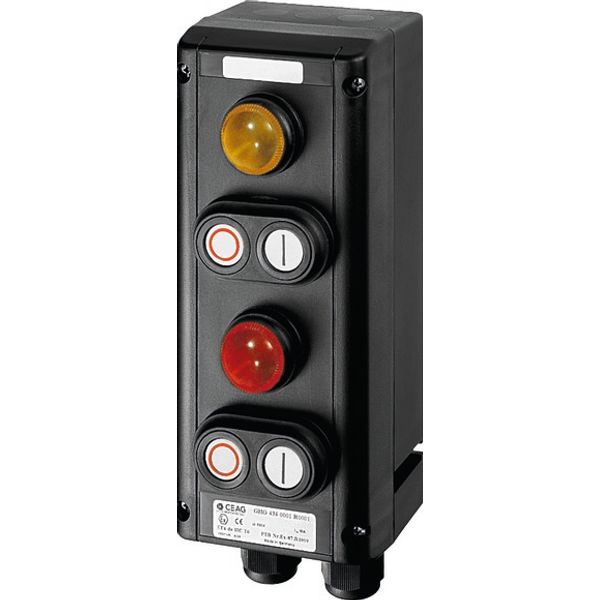 T0-1-8214/I1 Changeoverswitches, T0, 20 A, surface mounting, 1 contact unit(s), Contacts: 2, 45 °, momentary, With 0 (Off) position, with spring-return from both d image 550