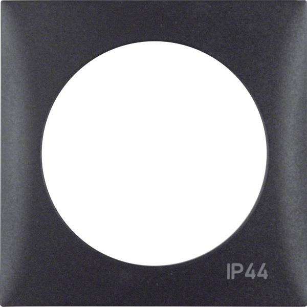Integro Flow-Frame with Imprint 'IP44' Anthracite Matt image 1