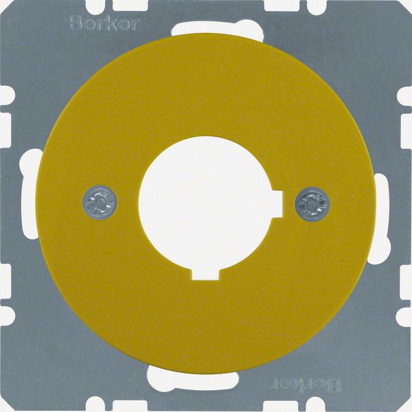 Centre plate with installation opening Ø 22.5 mm, R.1/R.3, yellow glos image 2