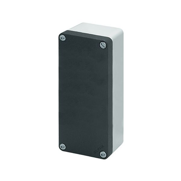 Aluminium push-button enclosure M10 85x200x65, undrilled, without cable entry image 1