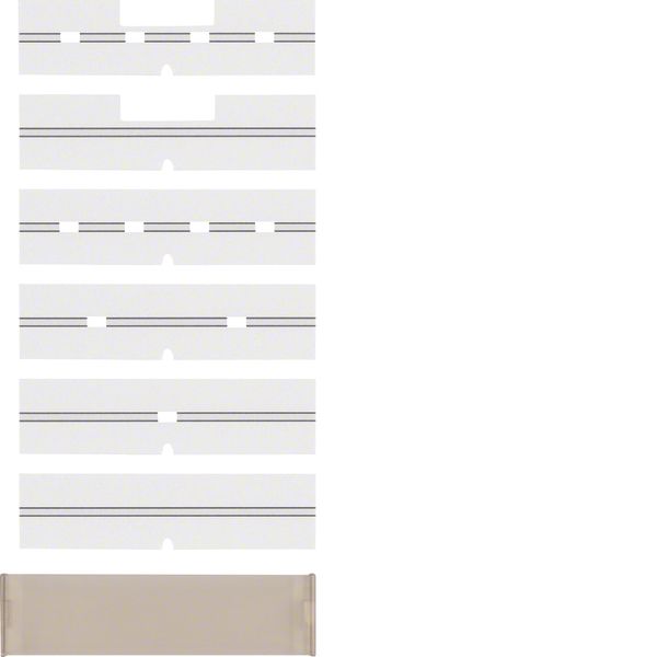 Labeling field, KNX - arsys, brown, trans. image 1