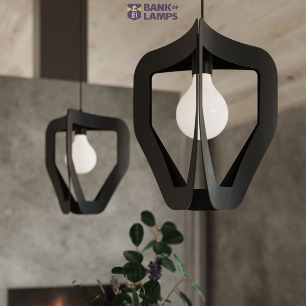 HANGING LAMP TRES BLACK E27 1X60W IP20 image 5