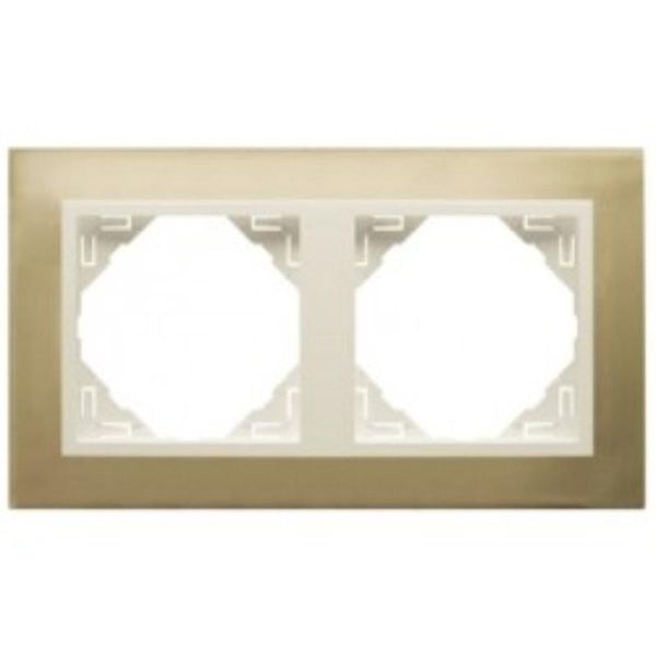 DOUBLE FRAME GOLD/PEARL image 1
