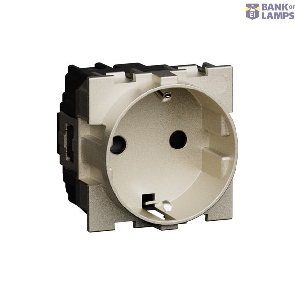 L.NOW - GERMAN SOCKET 2P+T CHAMPAGNE image 1