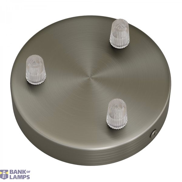 Cylindrical metal 3-hole ceiling rose kit image 2