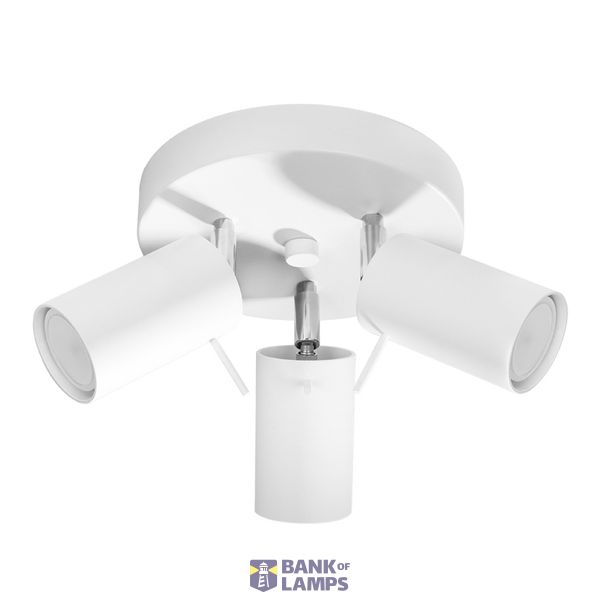 RING CEILING LAMP 3P WHITE GU10 3X40W IP20 image 2