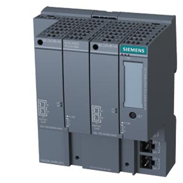 SCALANCE XF204, managed switch, 4 x 10/100 Mbps, 2x BusAdapter interface image 1